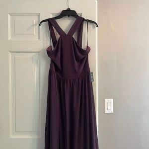 NWT- Deep purple full length Lulu’s formal dress. Size XL
